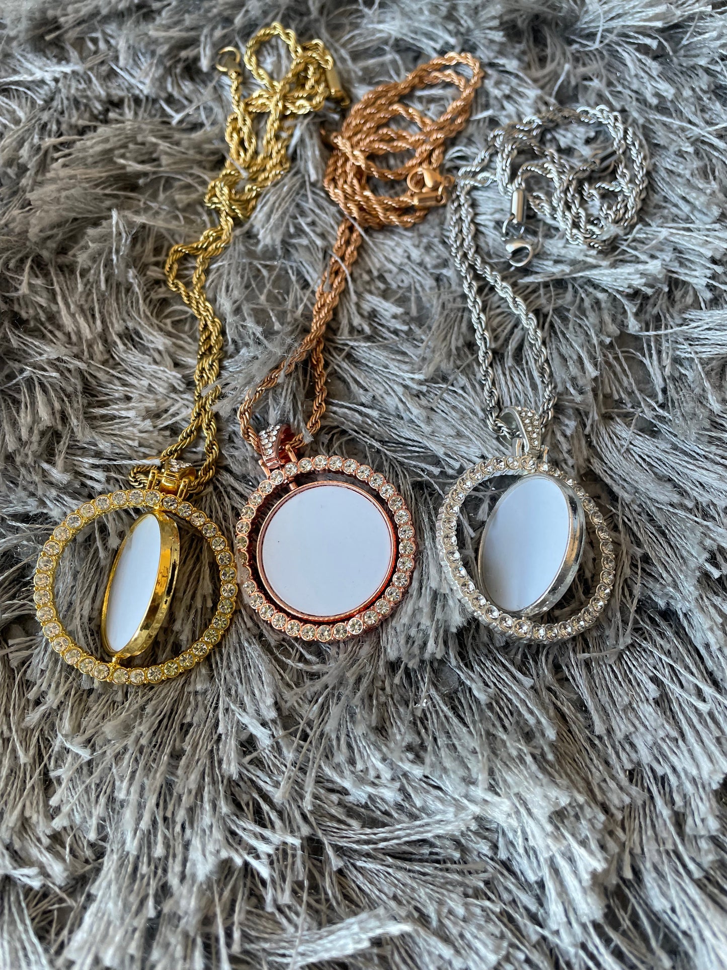 Rotating Sublimation Blank Necklace