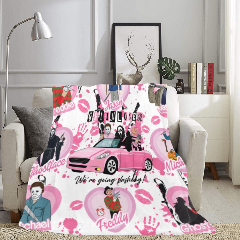 Pink Slashers Ultra-Soft Micro Fleece Blanket 60"x80"