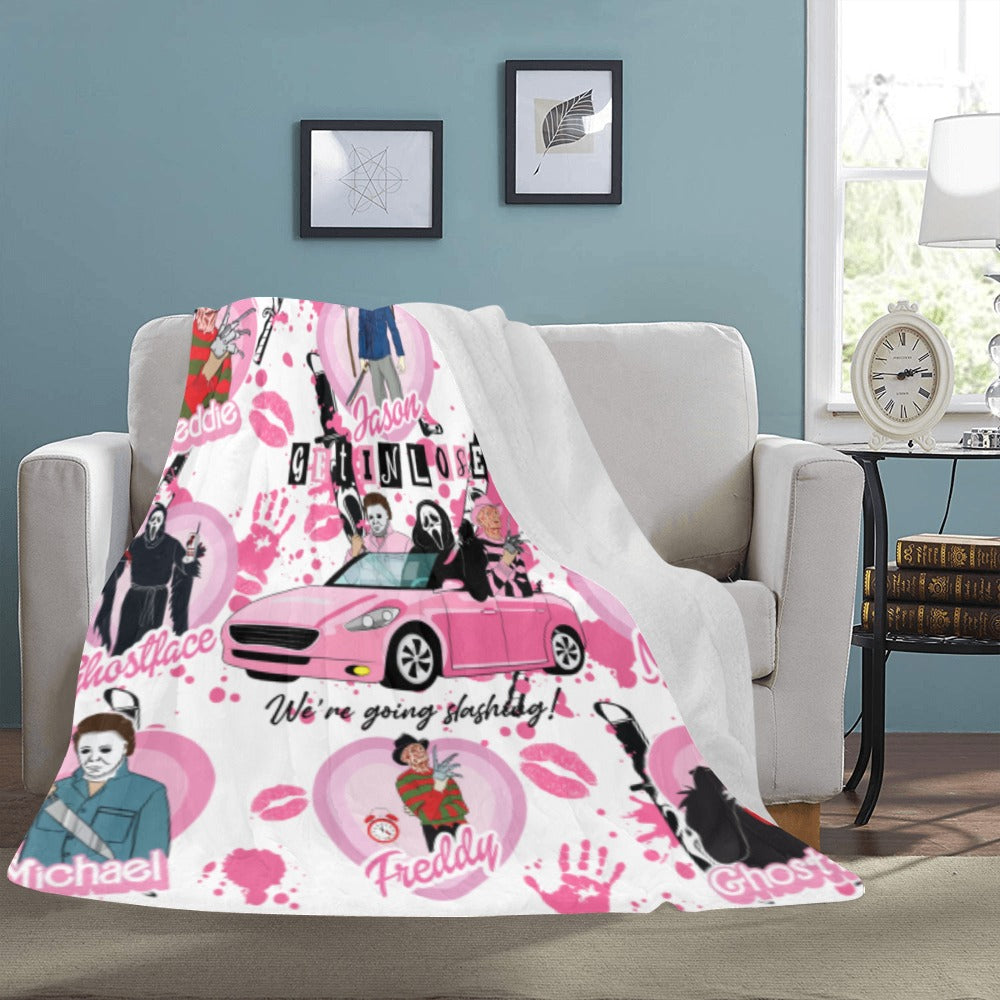 Pink Slashers Ultra-Soft Micro Fleece Blanket 60"x80"