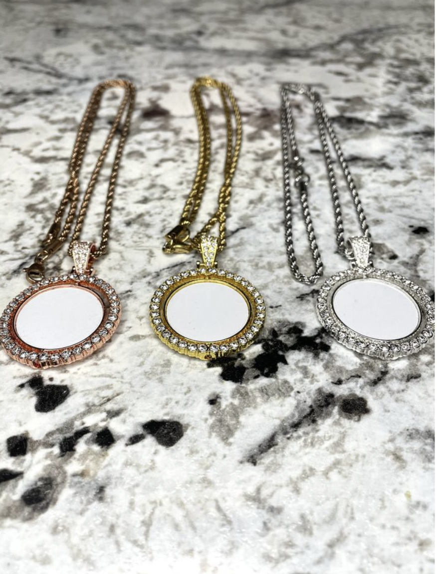Sublimation Rotating Necklace