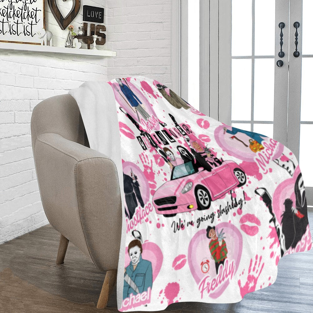 Pink Slashers Ultra-Soft Micro Fleece Blanket 60"x80"