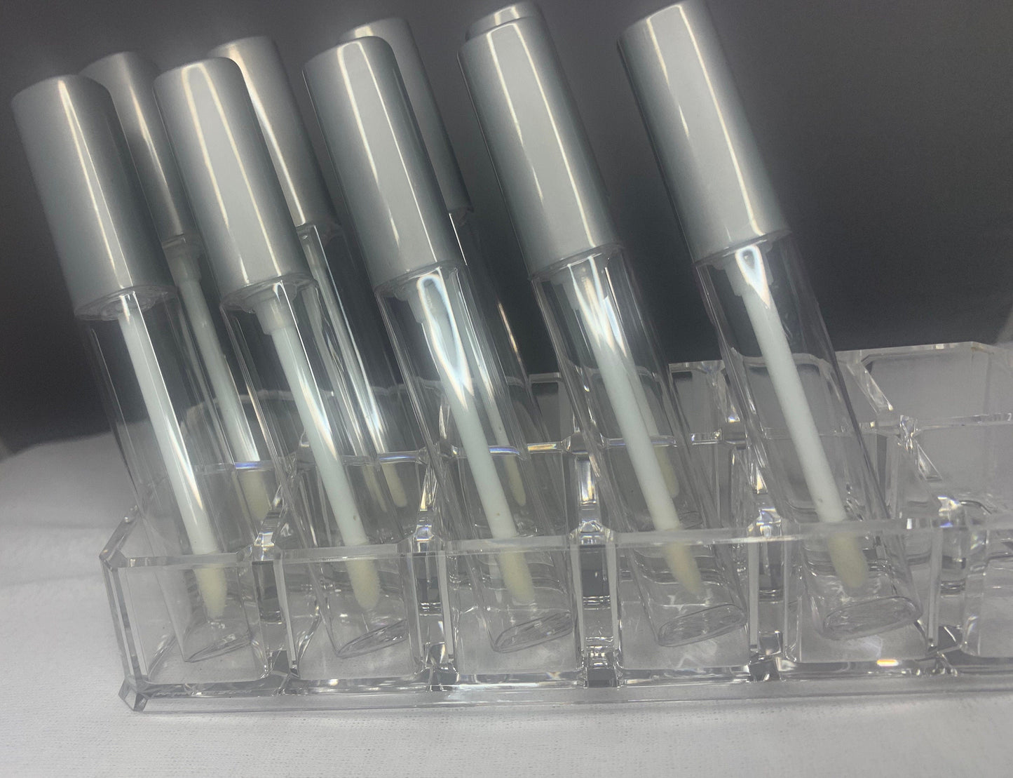 Silver Empty Lipgloss Tubes