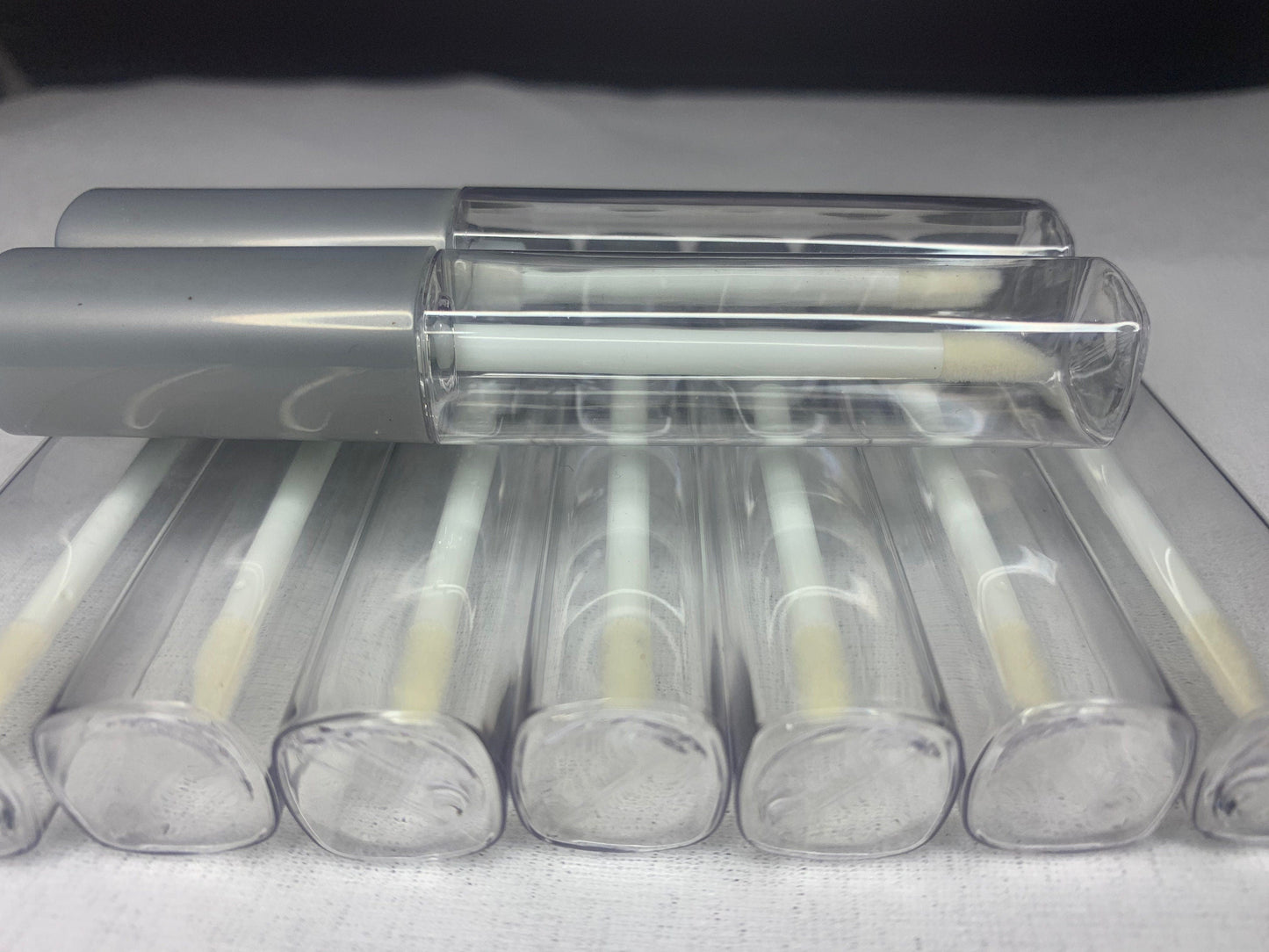 Silver Empty Lipgloss Tubes