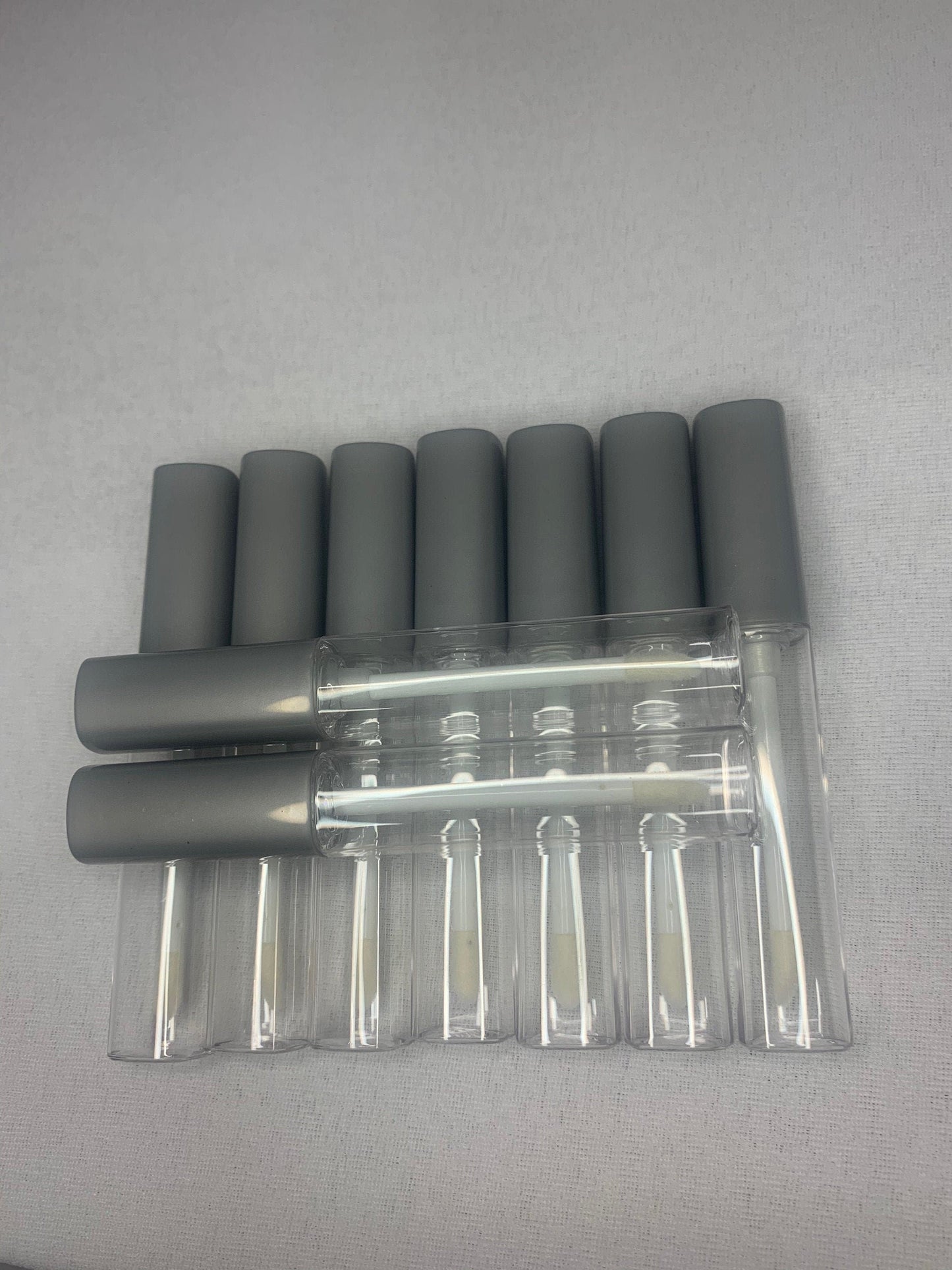 Silver Empty Lipgloss Tubes