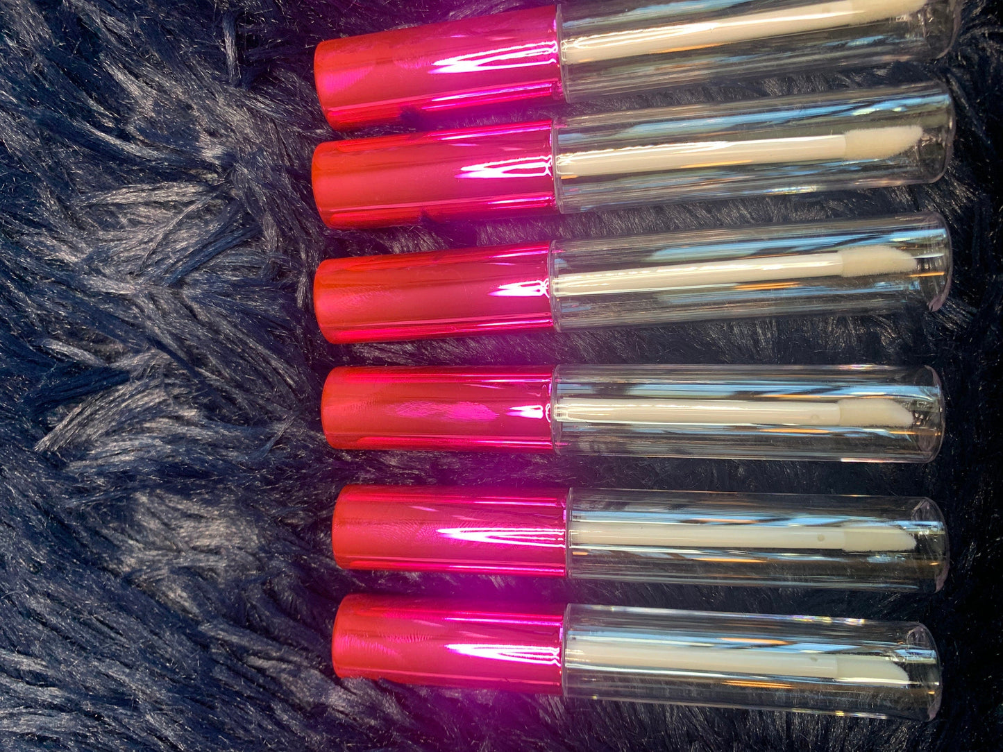 Hot Pink Metallic Lipgloss Tubes