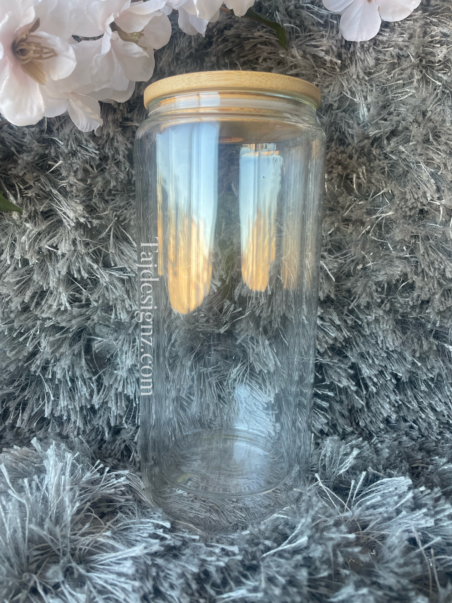 Blank Sublimation Snowglobe Glass Can 16oz