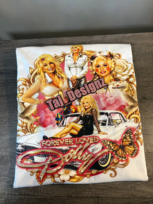 Dolly P Inspired Graphic T-Shirt – Pink & White