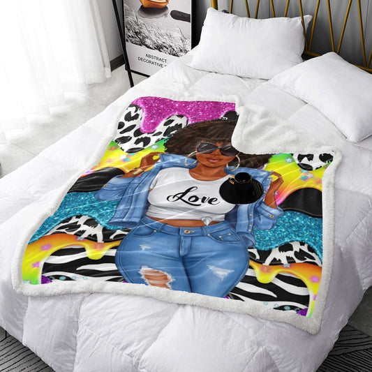 Custom Double Layer Plush Blanket 50"x60"