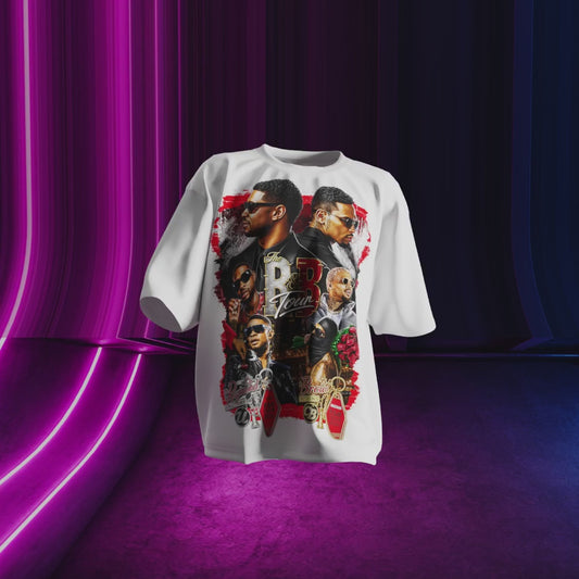 R&B Tour Inspired Oversized Graphic T-Shirt | Concert Tee
